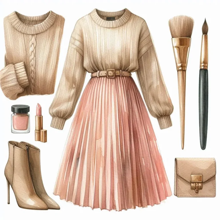 sweaterPleatedSkirt