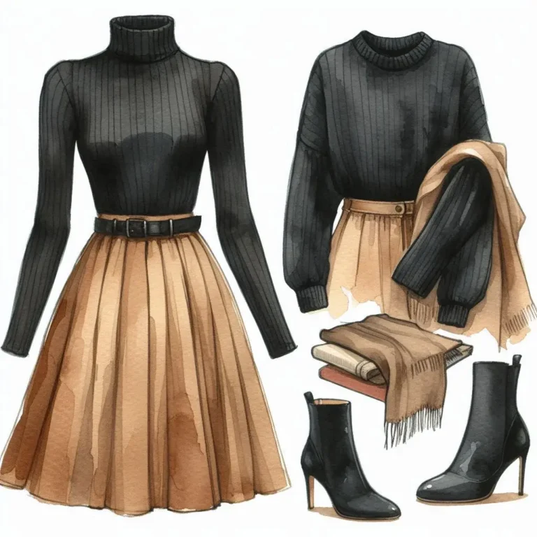 turtleneckALineSkirt
